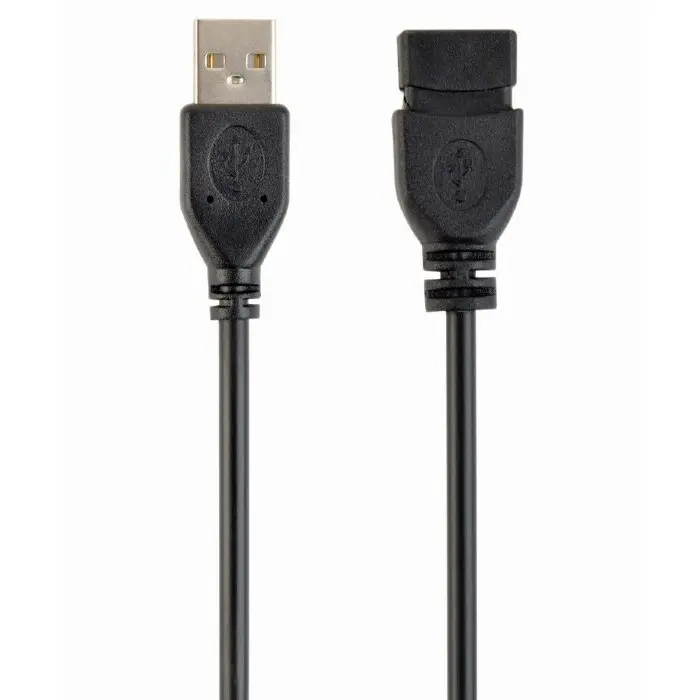 Cablu prelungitor Cablexpert CCP-USB2-AMAF-15C, USB Type-A/USB Type-A (F), 4,5m, Negru - photo
