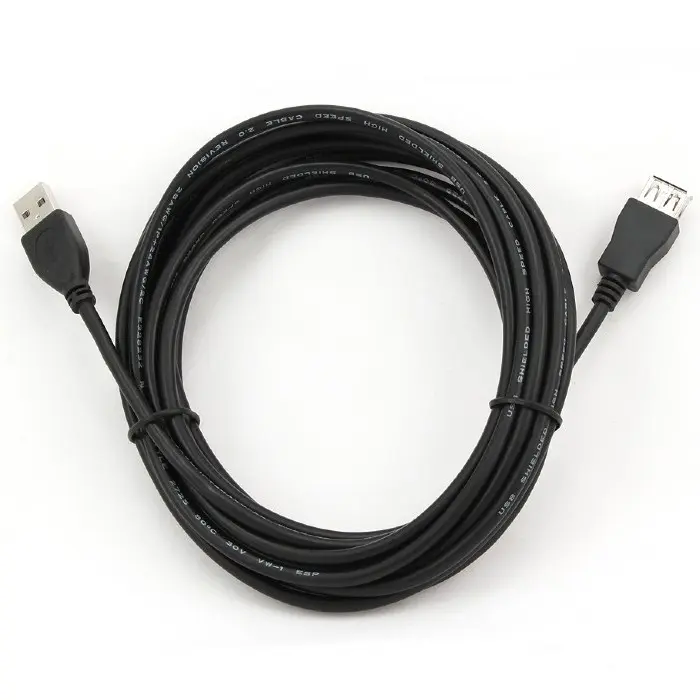 Cablu încărcare și sincronizare Cablexpert CCP-USB2-AMAF-15C, USB Type-A/USB Type-A (F), 4,5m, Negru