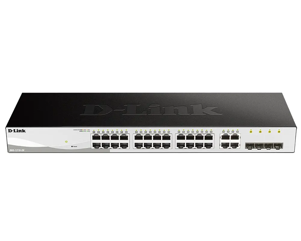 24-port 10/100/1000BASE-T, D-Link DGS-1210-28/F1A - photo