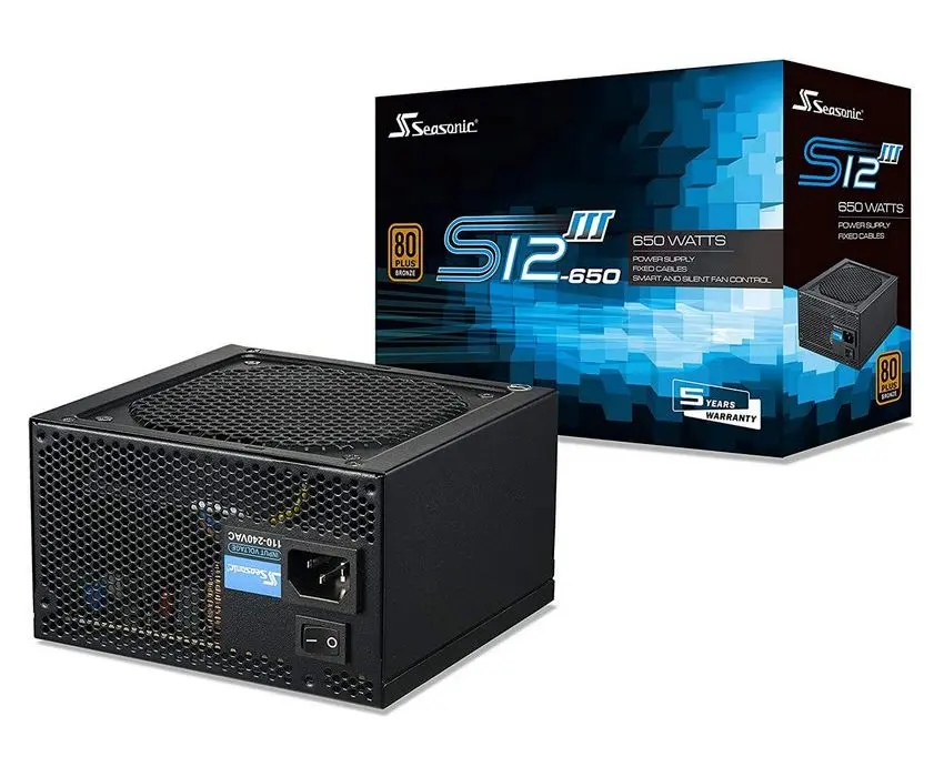 Sursă Alimentare PC Seasonic S12III-650, 650W, ATX, -- - photo