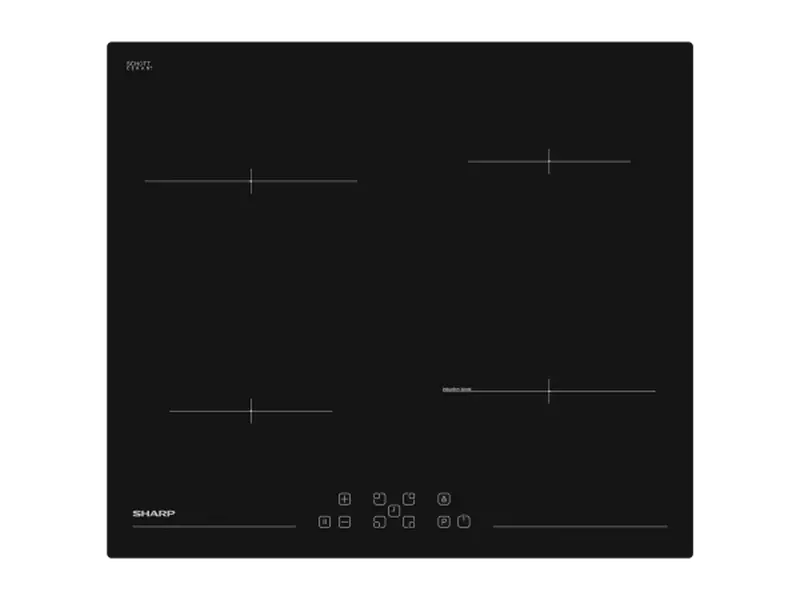 Индукционная варочная панель Sharp KH-6I45FT0I-EU, Чёрный - photo
