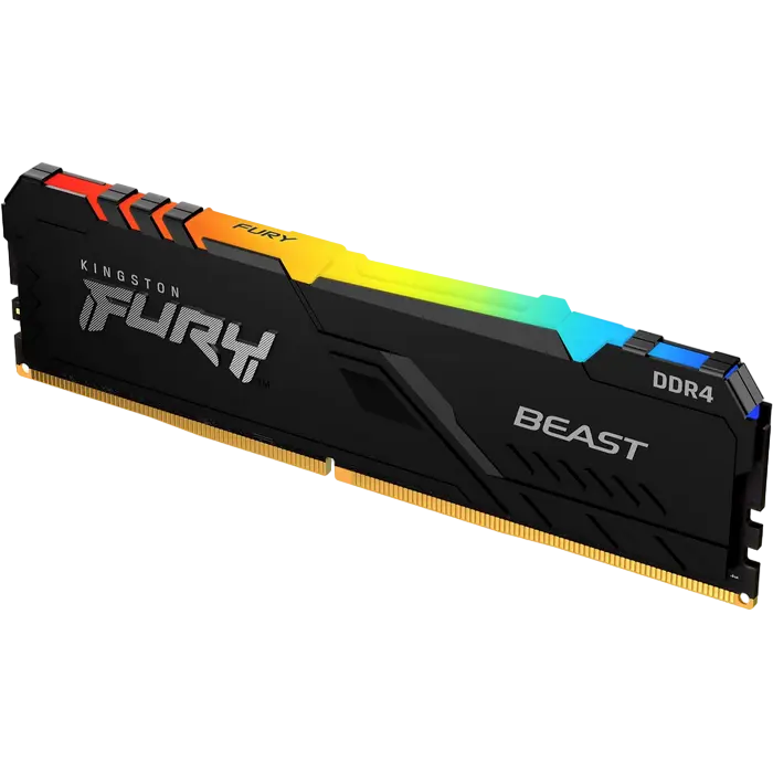 Оперативная память Kingston FURY Beast RGB, DDR4 SDRAM, 2666 МГц, 8Гб, KF426C16BBA/8 - photo