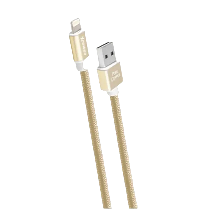 Cablu încărcare și sincronizare Xpower Type-C cable Nylon, USB Type-A/Type-C, 1m, Auriu - photo