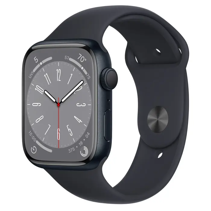 Ceas inteligent Apple Watch Series 8 GPS, 45mm, Negru - photo