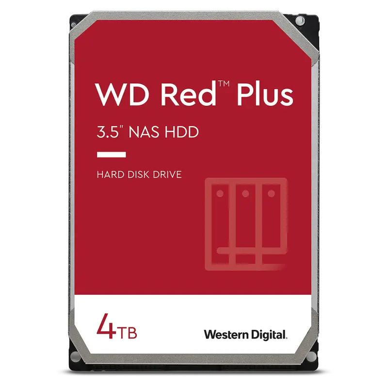 Жесткий диск Western Digital WD Red Plus, 3.5", 4 ТБ <WD40EFPX> - photo
