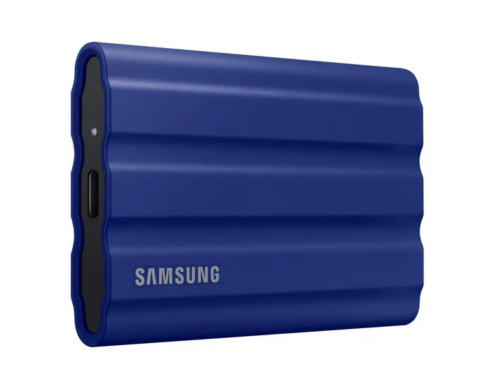 1.0TB Samsung Portable SSD T7 Shield Blue, USB-C 3.1 (88x59x13mm, 98g, R/W:1050/1000MB/s, IP65) - photo