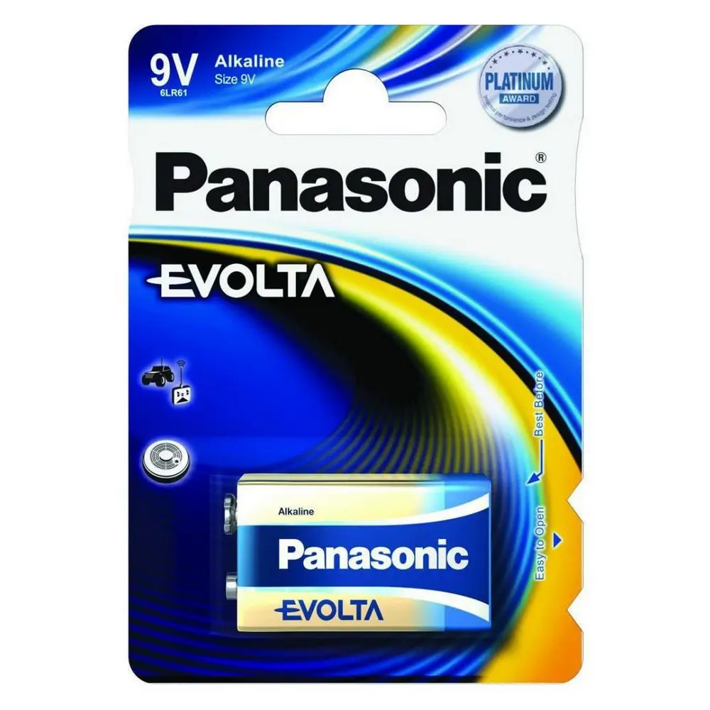 Crona 9V Panasonic  "EVOLTA" Blister*1, Alkaline, 6LR61EGE/1BP - photo