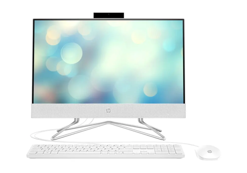 Computer All-in-One HP 22-df1036ur, 21,5", Intel Core i3-1125G4, 8GB/256GB, FreeDOS, Alb - photo