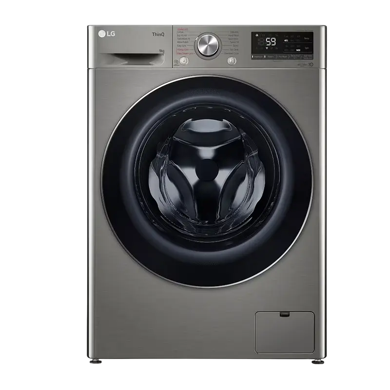 Стиральная машина LG F4WV509S2TE, 9кг, Серый - photo