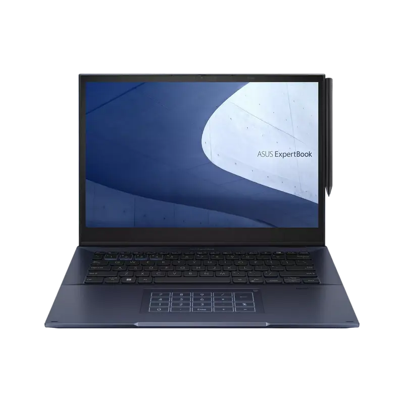 Ноутбук для бизнеса 14" ASUS ExpertBook B7 Flip B7402FBA, Star Black, Intel Core i7-1260P, 16Гб/512Гб, Без ОС - photo