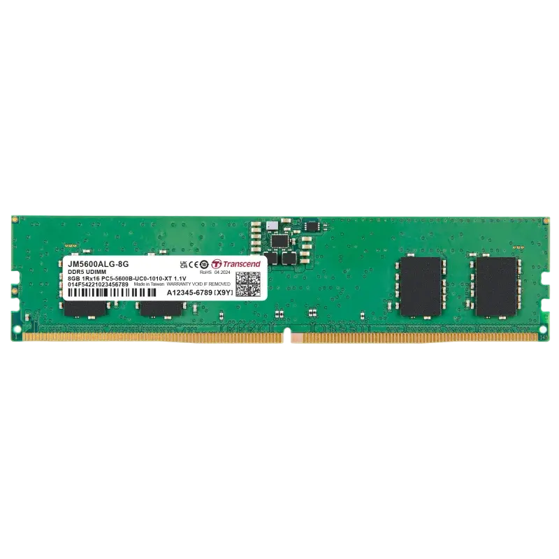 Оперативная память Transcend JetRam, DDR5 SDRAM, 5600 МГц, 8Гб, JM5600ALG-8G - photo