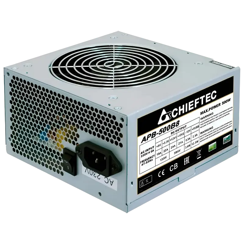 Sursă Alimentare PC Chieftec APB-500B8, 500W, ATX, Nemodular - photo