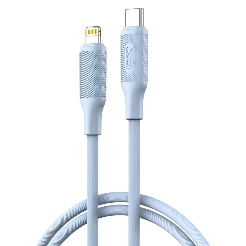 Кабель для зарядки и синхронизации XO NB-Q265A, USB Type-C/Lightning, 1м, Синий - photo