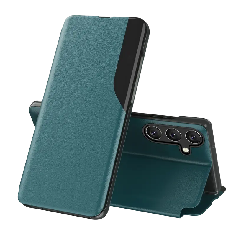 Husă tip carte Xcover Samsung Galaxy A55 Soft Book View Series, Verde - photo