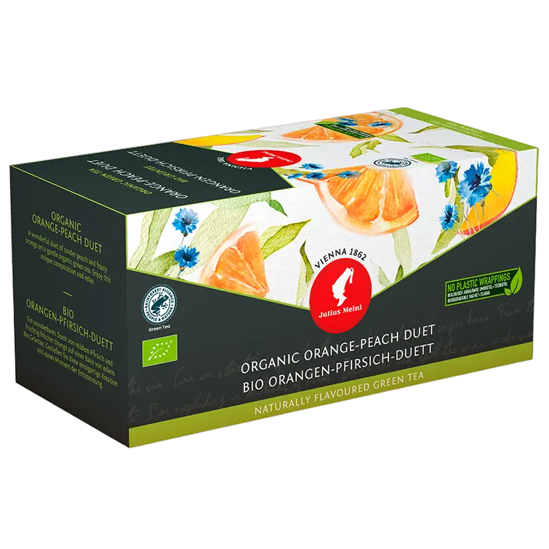Пакетированный чай Julius Meinl Organic Green Orange Peach Due - photo