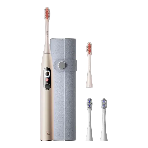 Электрическая звуковая зубная щетка Oclean X pro Digital Set, Золотой - photo