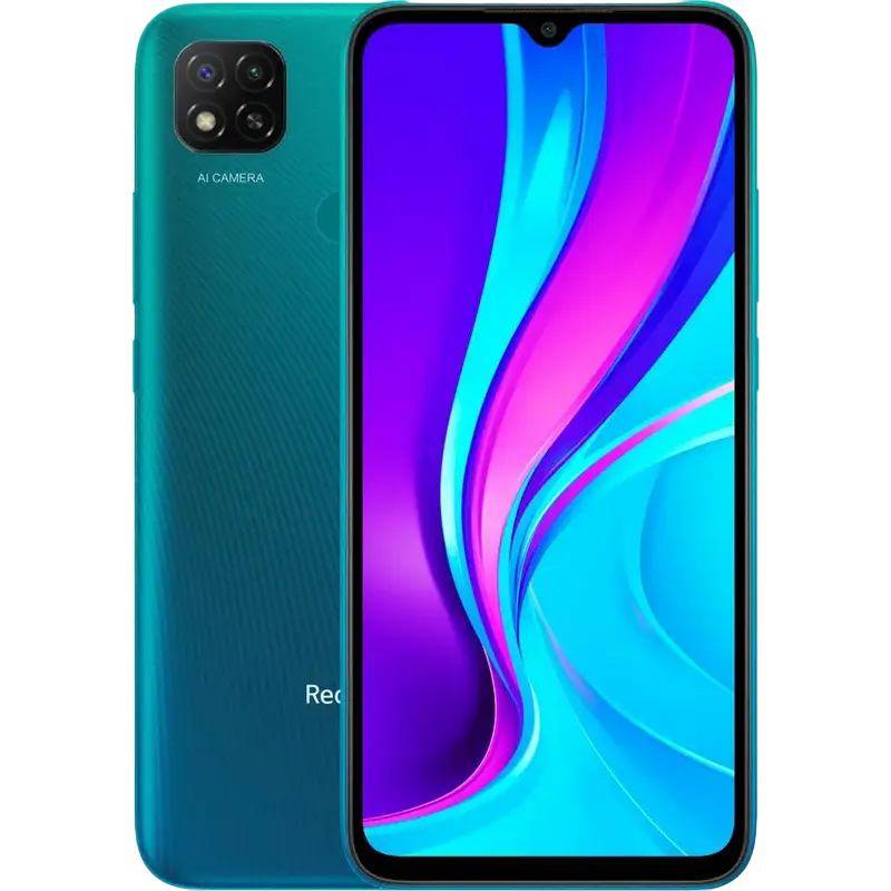 Смартфон Xiaomi Redmi 9C, 2Гб/32Гб, Aurora Green - photo