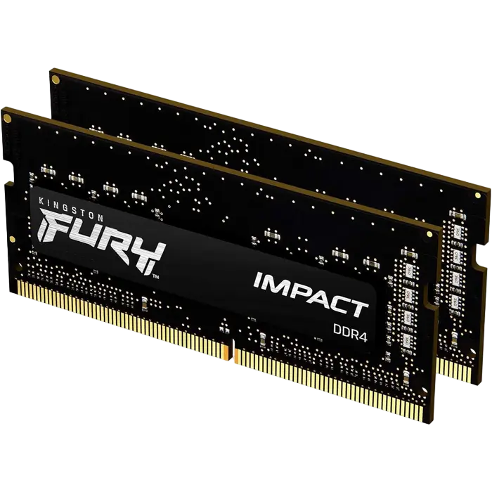 Оперативная память Kingston FURY Impact, DDR4 SDRAM, 3200 МГц, 32Гб, KF432S20IBK2/32 - photo