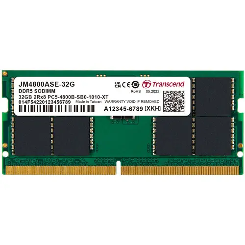 Оперативная память Transcend JetRam, DDR5 SDRAM, 4800 МГц, 32 Гб, JM4800ASE-32G - photo