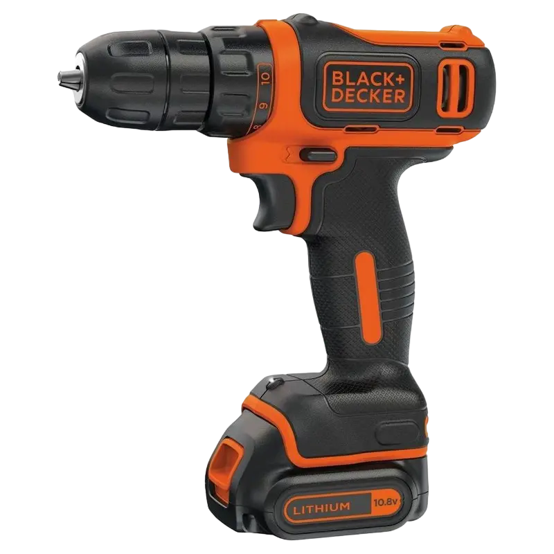 Аккумуляторная дрель-шуруповерт Black+Decker BDCDD12B-QW - photo