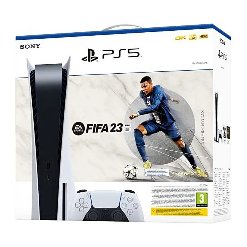 Consolă de jocuri SONY PlayStation 5, Alb, "Fifa 23" (Voucher) - photo