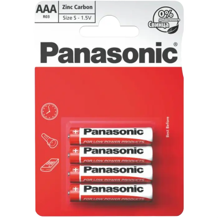 Батарейки Panasonic R03REL, AAA, 4шт. - photo