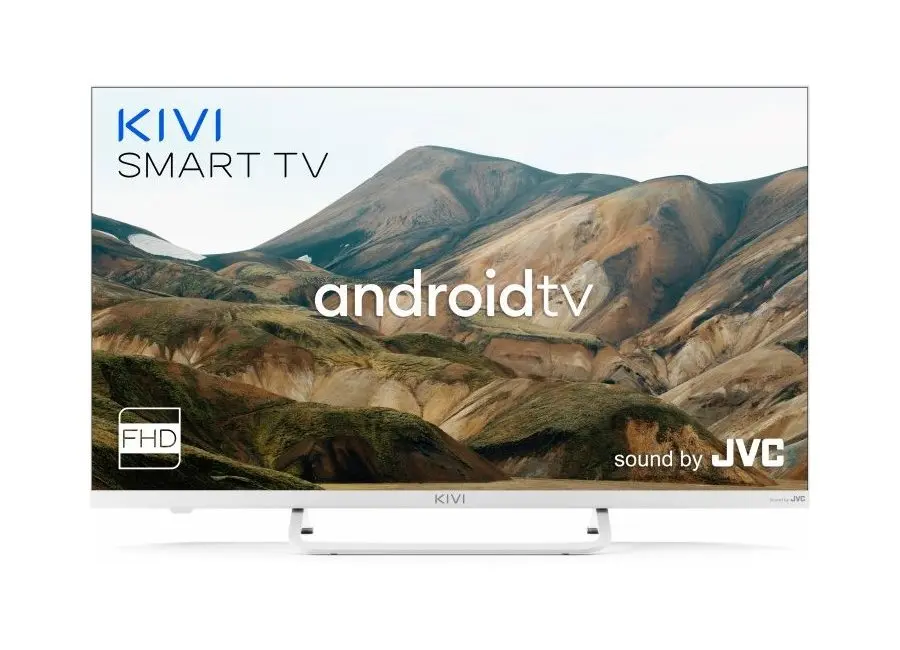 32" LED SMART TV KIVI 32F790LW, 1920x1080 FHD, Android TV, White - photo