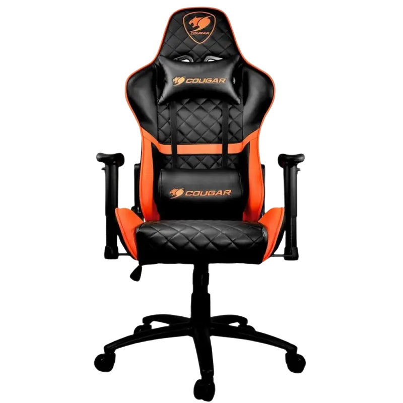 Scaun Gaming Cougar Armor One, PVC Piele, Negru/Portocaliu - photo