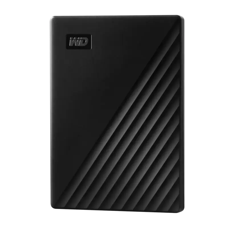 Внешний портативный жесткий диск Western Digital WD My Passport, 1 ТБ, Чёрный (WDBYVG0010BBK-WESN) - photo