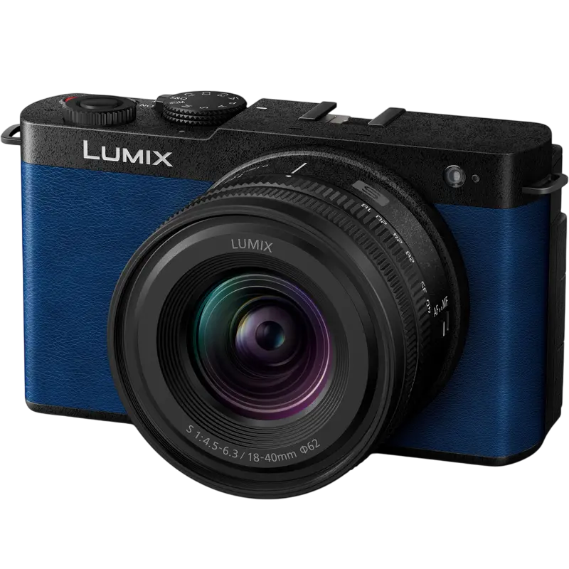 Aparat Foto Mirrorless Panasonic DC-S9NE-A & Lumix S 18-40mm f/4.5-6, Night Blue - photo