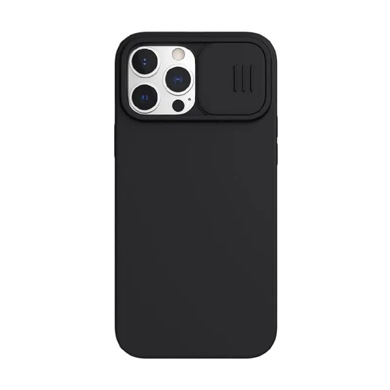 Husă Nillkin iPhone 13, CamShield Silky Magnetic Silicone, Elegant Black - photo