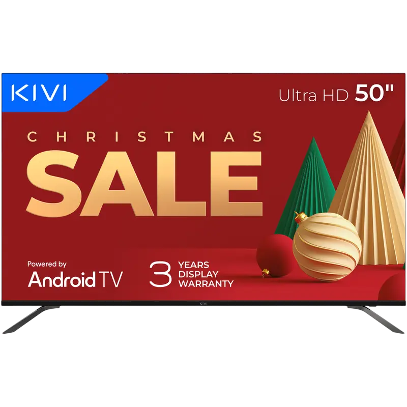 50" LED SMART TV KIVI 50U730QB, 3840x2160 4K UHD, Android TV, Negru - photo