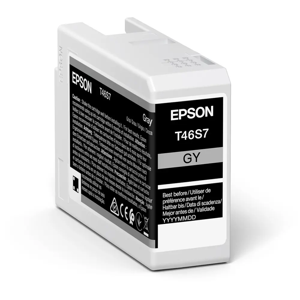 Картридж чернильный Epson T46S UltraChrome Pro 10, 25мл, Серый - photo