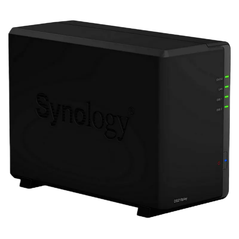 Сетевое хранилище SYNOLOGY DS218play, Чёрный - photo