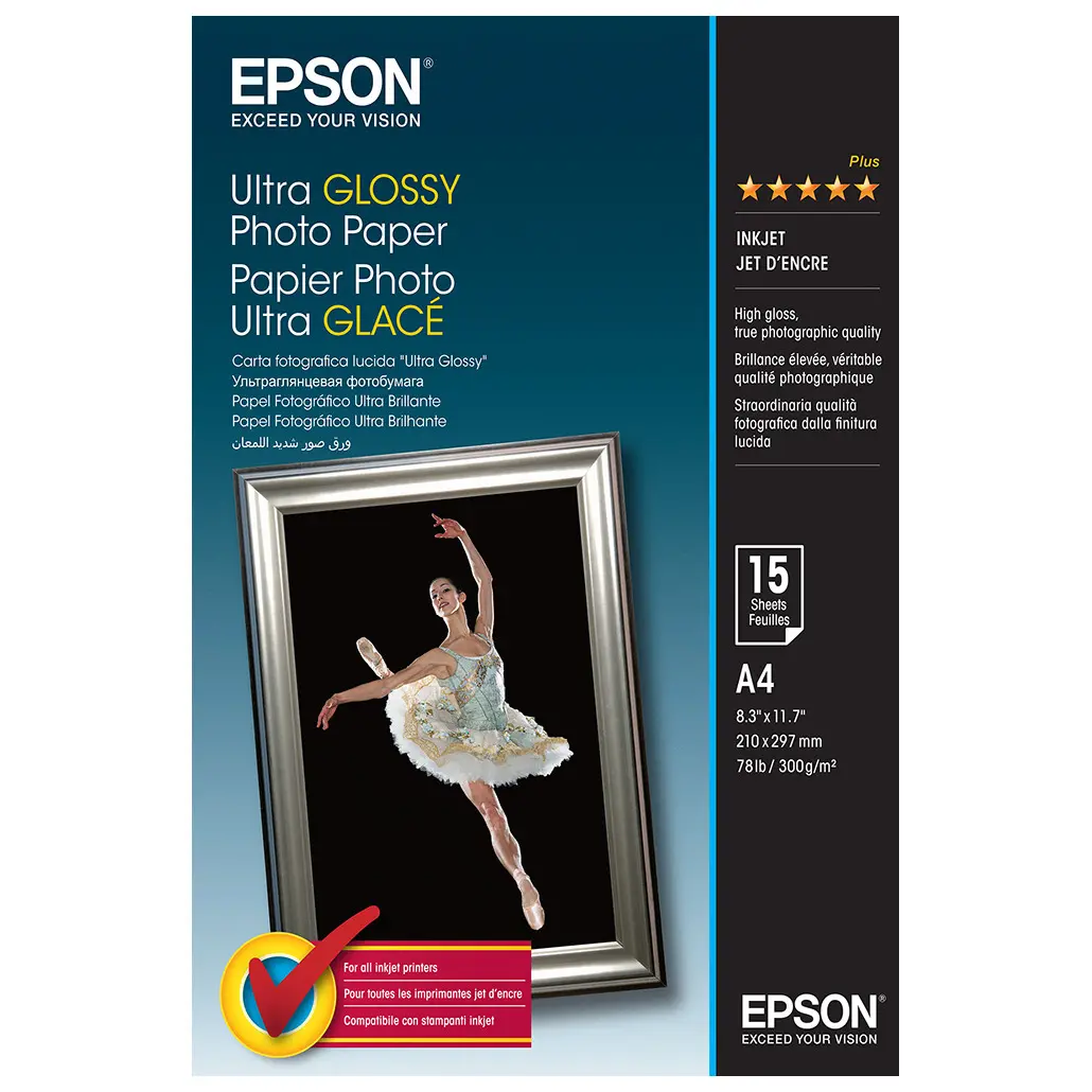 Hârtie fotografică Epson Ultra Glossy Photo Paper, A4