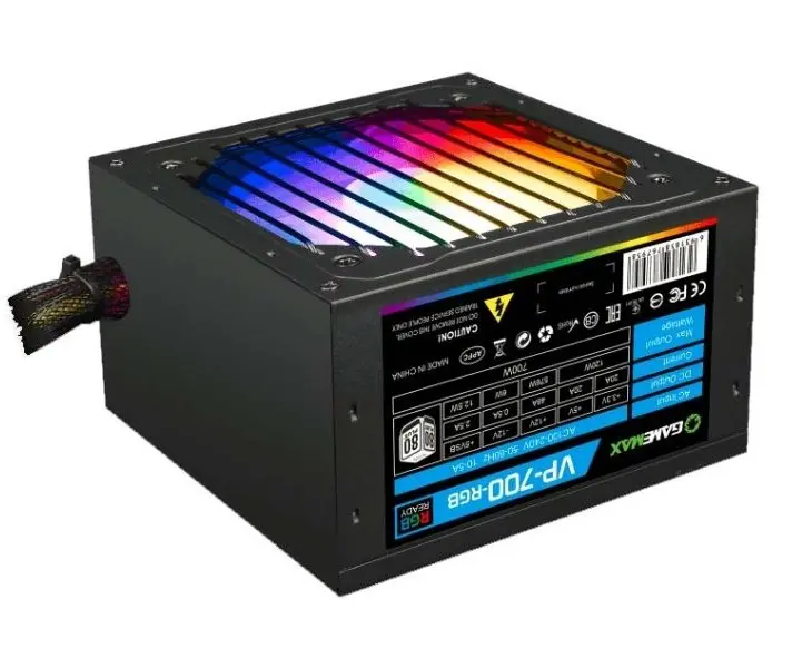 Блок питания для компьютеров Gamemax VP-700-RGB, 700Вт, ATX, -- - photo
