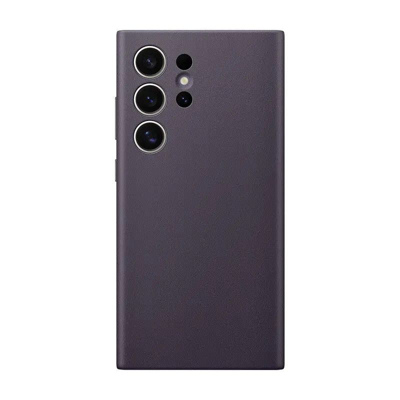 Husă Samsung Vegan Leather Case Galaxy S24 Ultra, Violet Întunecat - photo