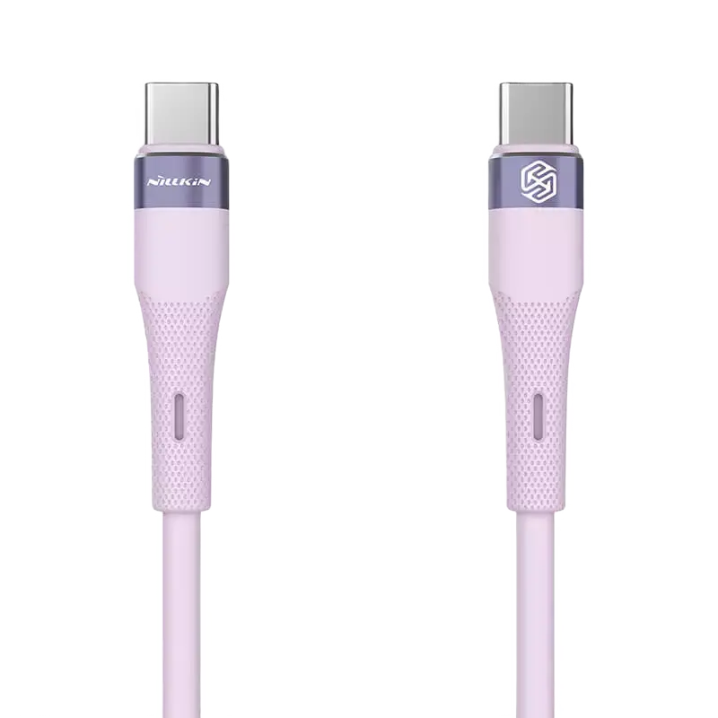 Cablu de încărcare Nillkin Type-C to Type-C Cable, Flowspeed, USB Type-C/USB Type-C, 1,2m, Violet - photo