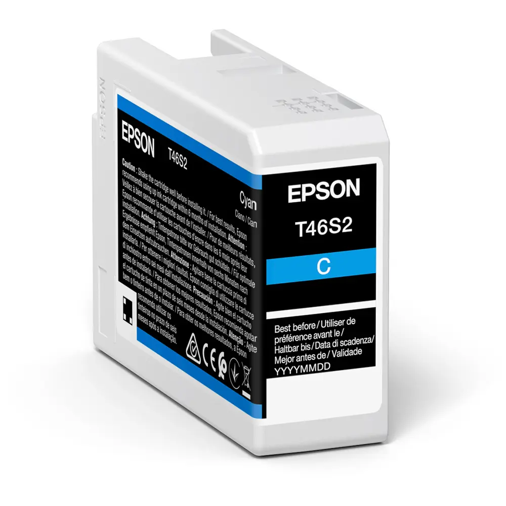 Картридж чернильный Epson T46S UltraChrome Pro 10, 25мл, Голубой - photo