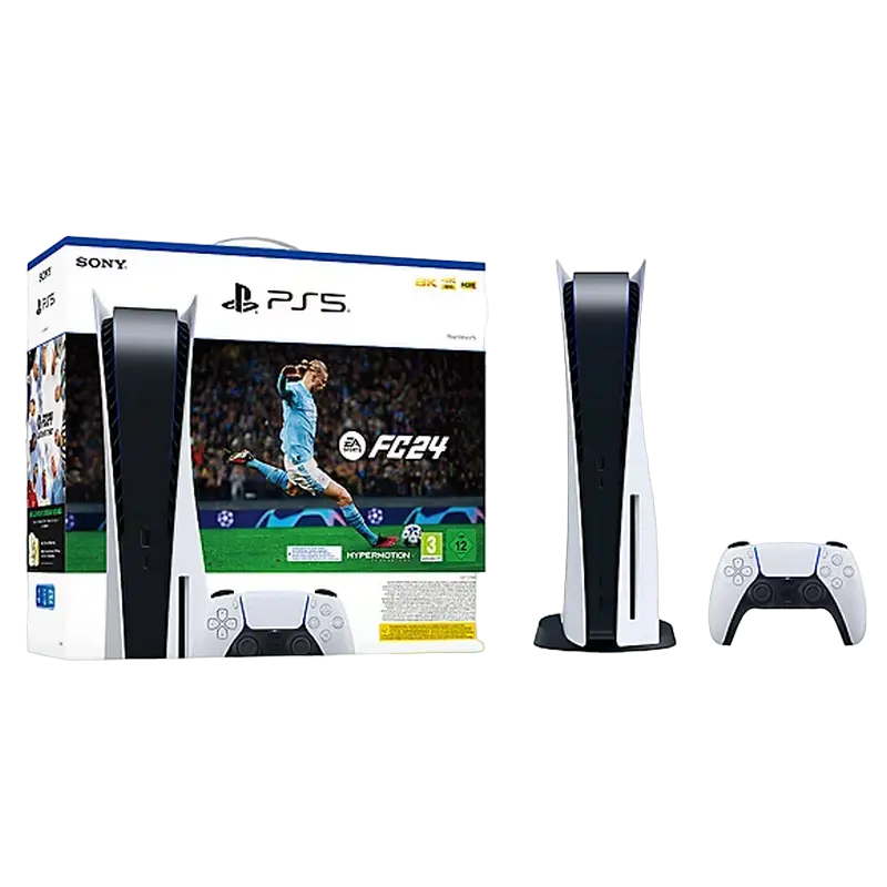 Consolă de jocuri SONY PlayStation 5, Alb, EA Sports FC24 - photo