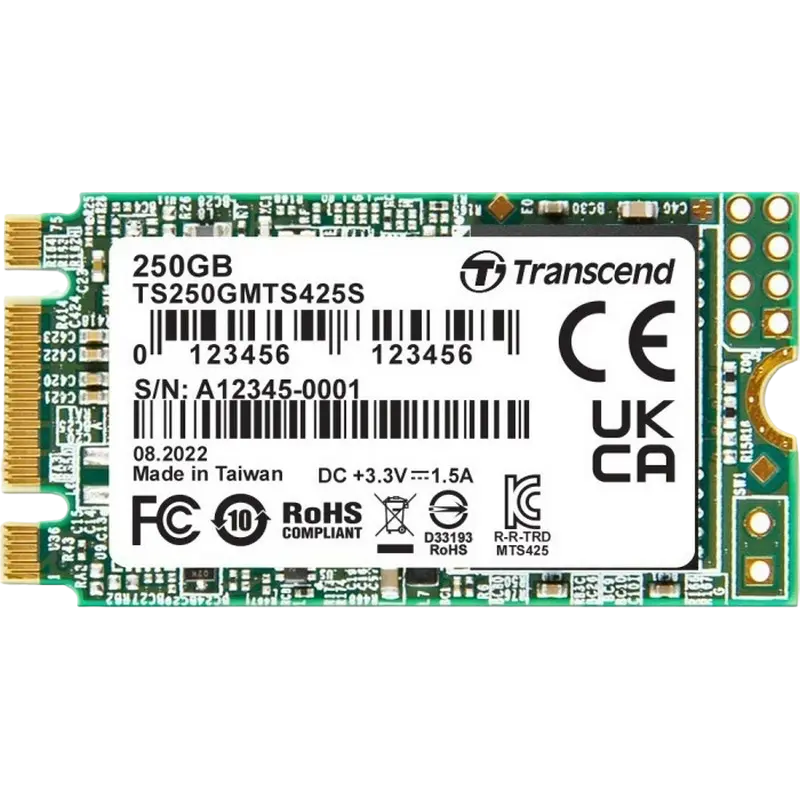 Накопитель SSD Transcend 425S, 250Гб, TS250GMTS425S - photo