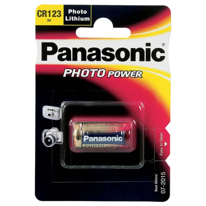 Батарейки Panasonic CR-123AL, CR123A, 1шт. - photo