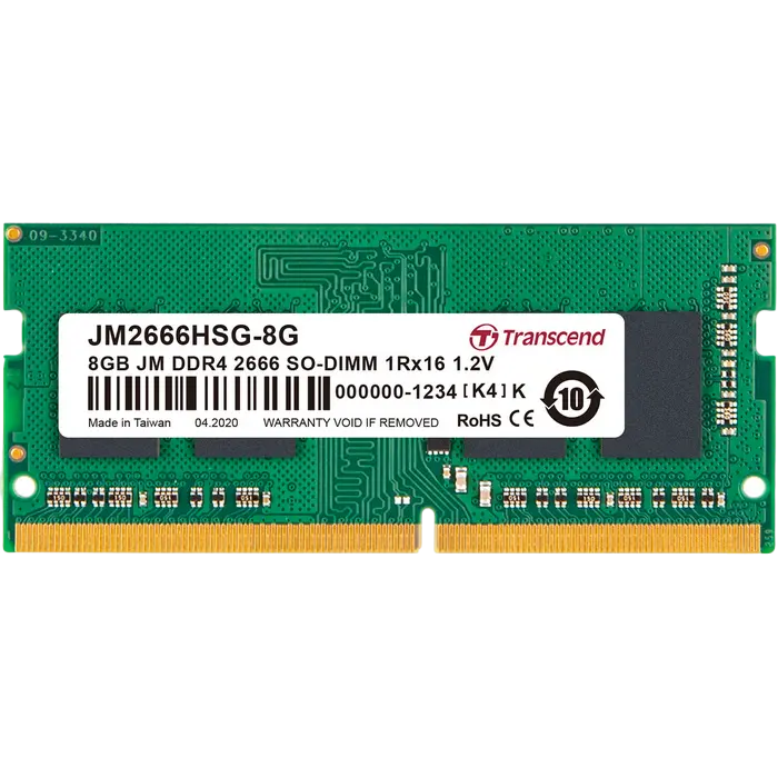 Оперативная память Transcend JM2666HSG-8G, DDR4 SDRAM, 2666 МГц, 8Гб - photo