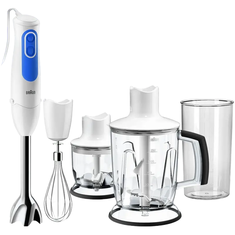 Blender de mână BRAUN MQ3045WH, Alb Albastru - photo