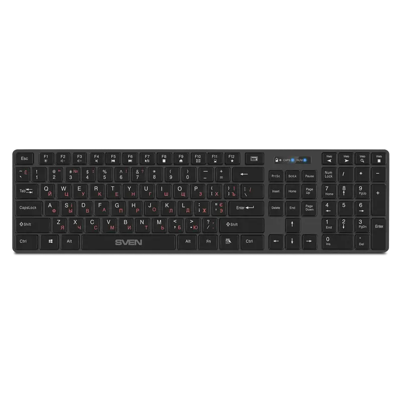 Tastatură SVEN E5300W, Fără fir, Negru - photo