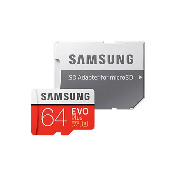 Карта памяти Samsung EVO Plus MicroSD, 64Гб (MB-MC64GA/RU) - photo