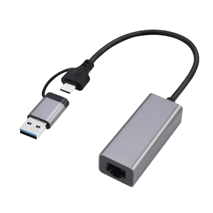 Adaptor de rețea Cablexpert A-USB3AC-LAN-01, Gri - photo
