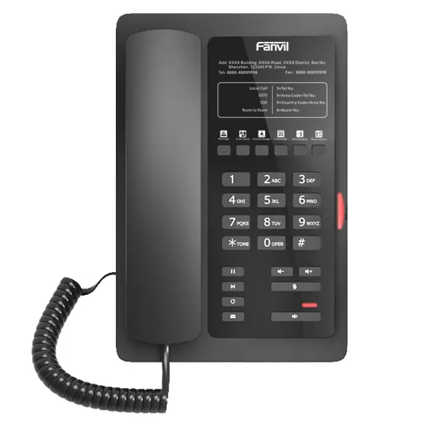 Telefon IP Fanvil H3, Negru