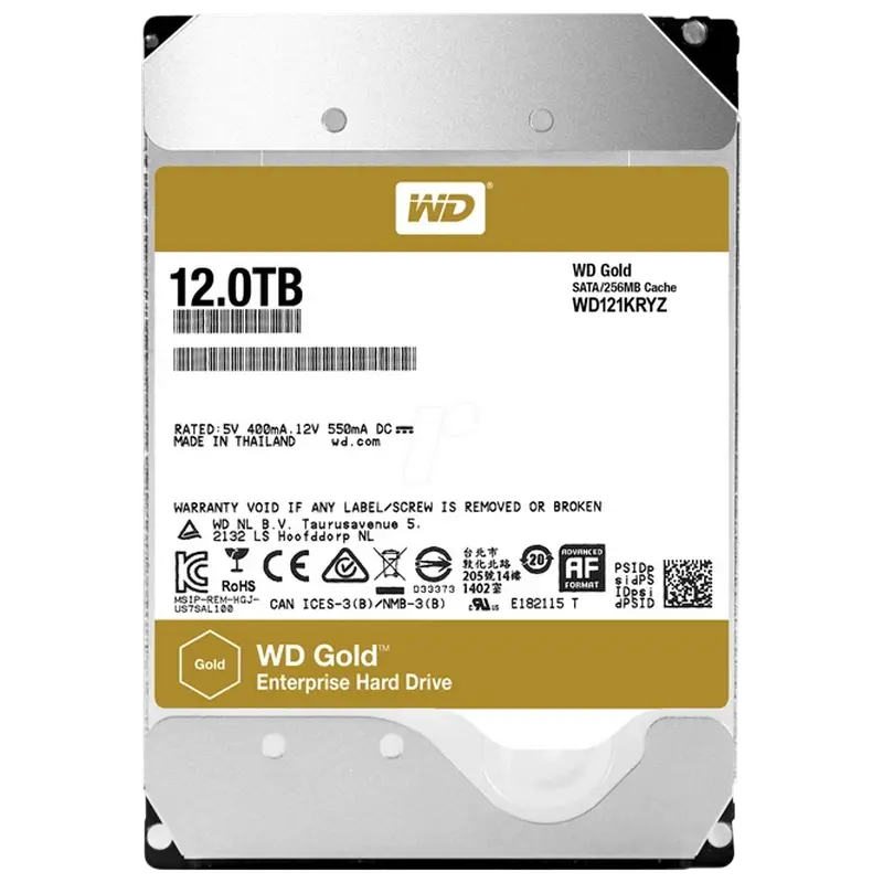 Unitate HDD Western Digital WD Gold, 3.5", 12 TB <WD121KRYZ> - photo