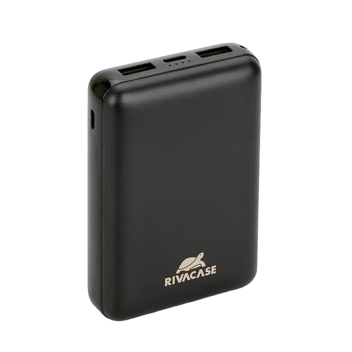 Портативное зарядное устройство RivaCase VA2410, 10000мА·ч, Чёрный - photo
